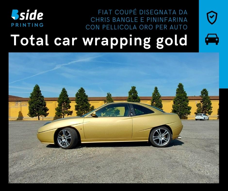 total car wrapping oro gold