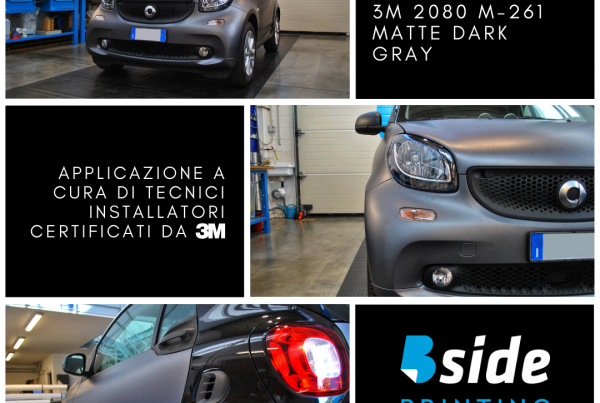 Wrapping opaco Smart Fortwo 3M 2080 M-261 Matte Dark Gray