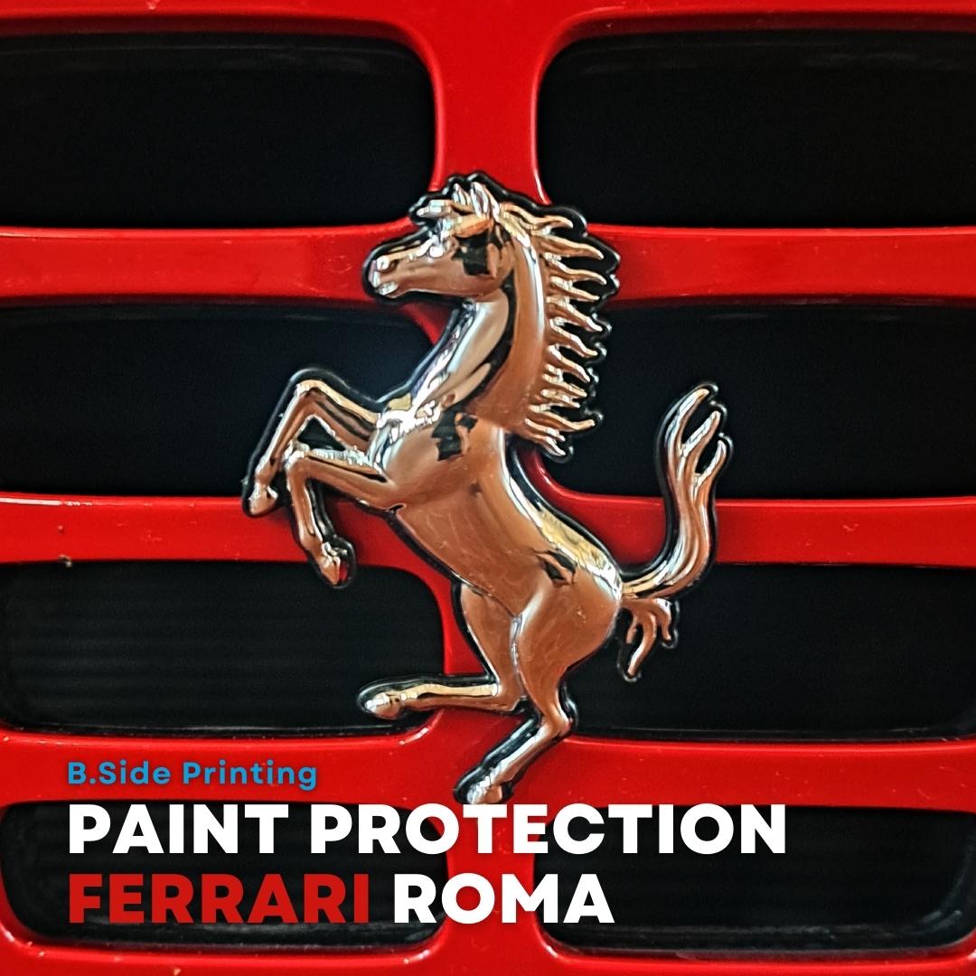 PPF paint protection film Ferrari car