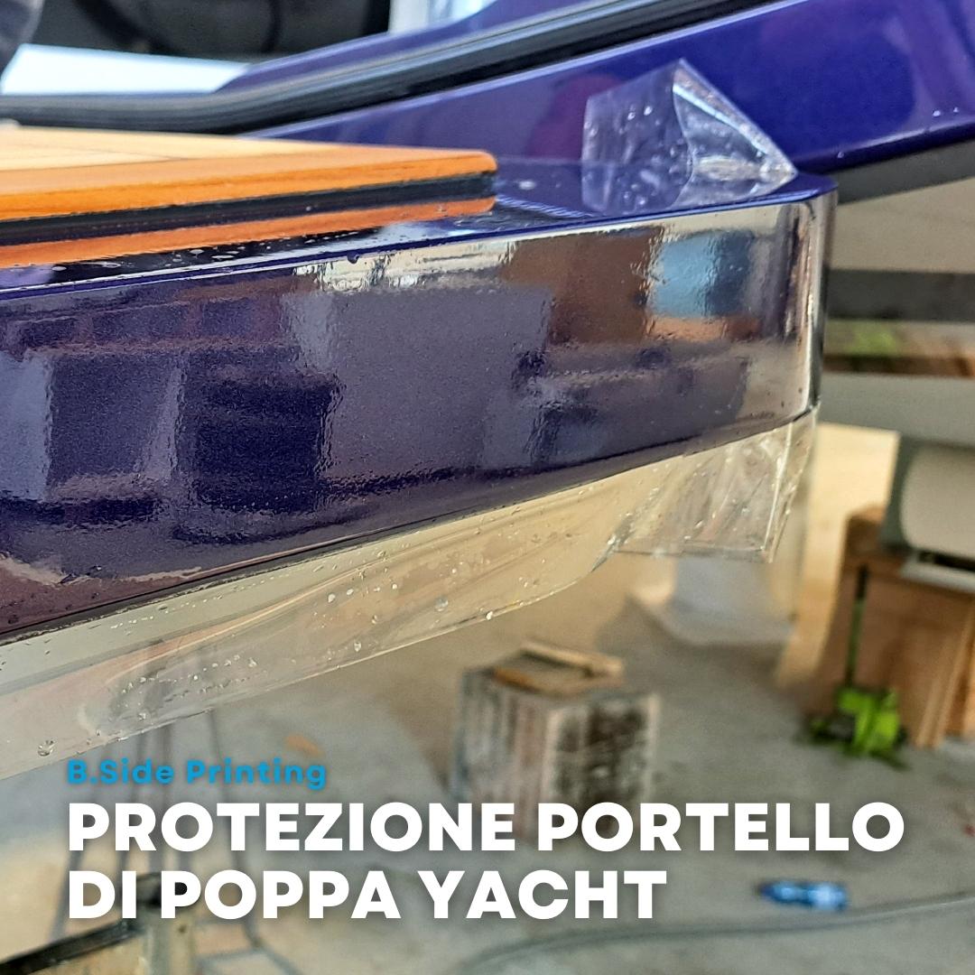 Protezione portello poppa yacht