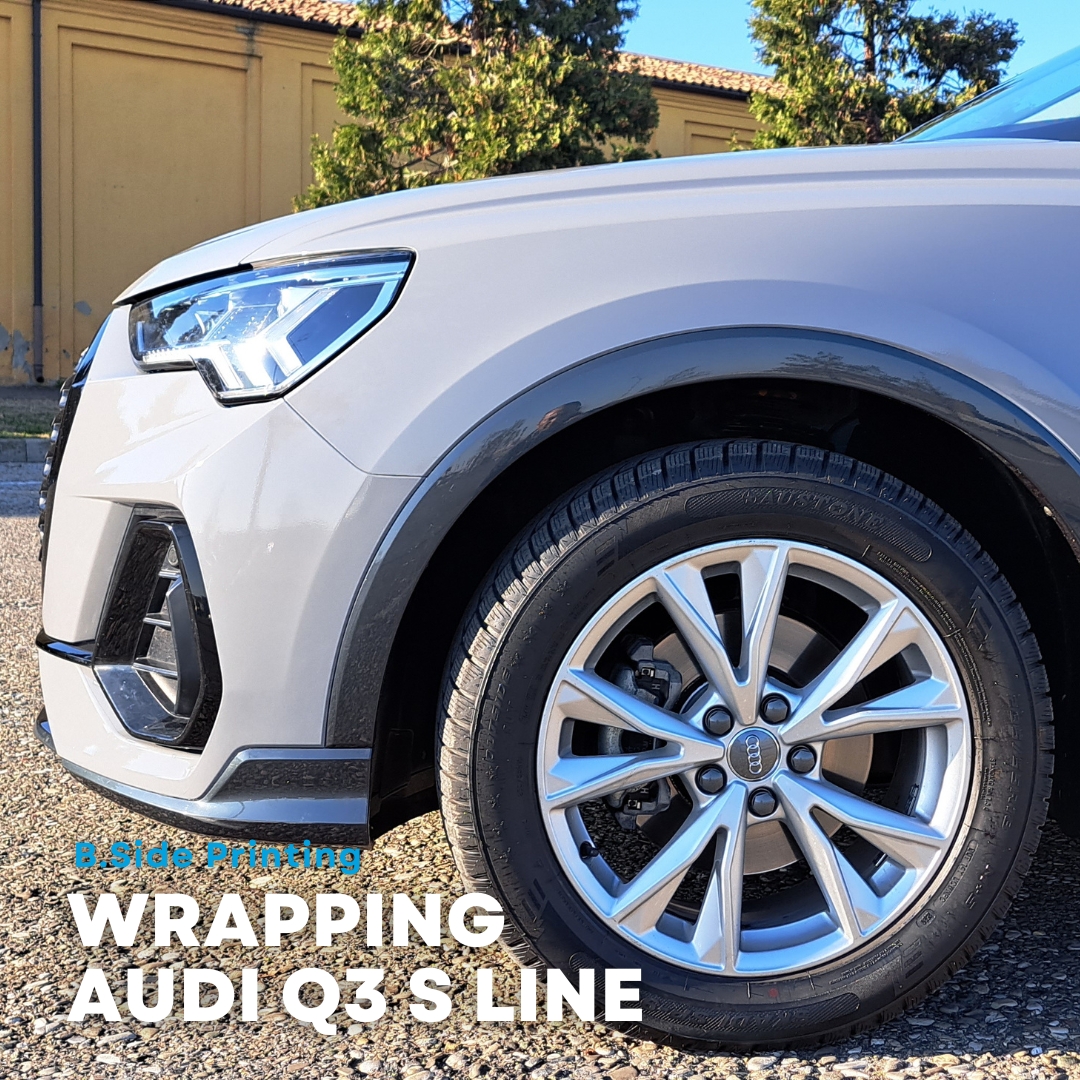 Car Wrapping Audi grigio ultra lucido