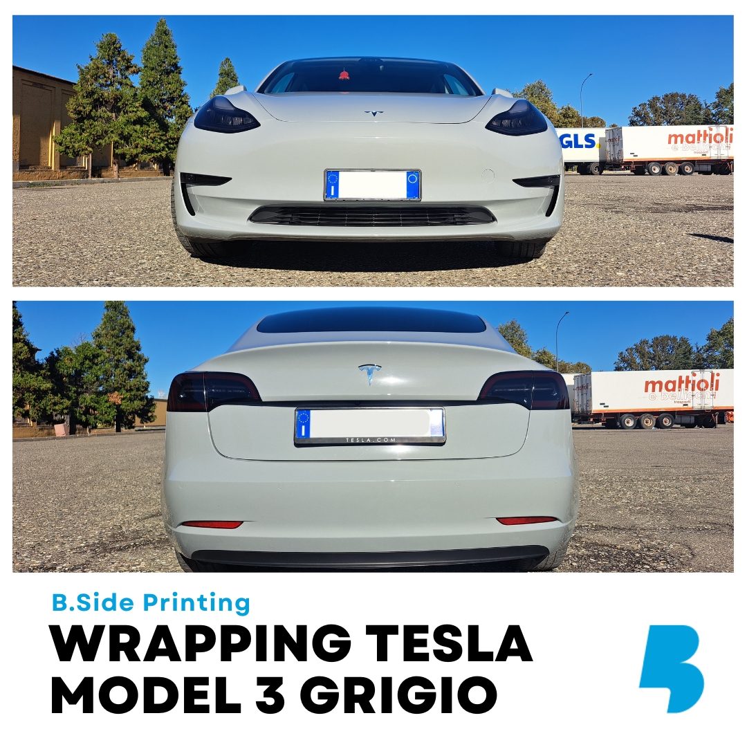 Tesla Model 3 colore grigio nardo