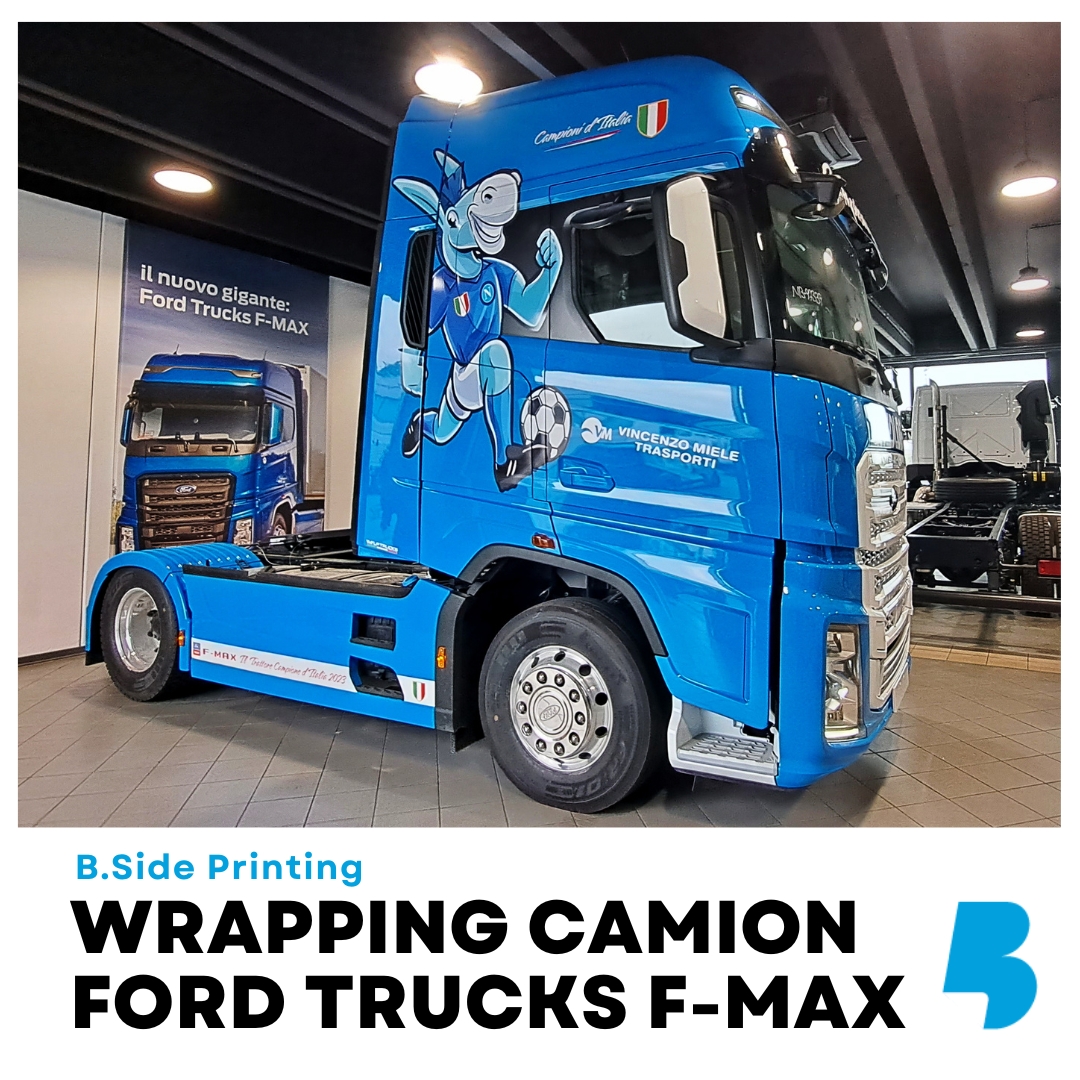 Wrapping celebrativo per Napoli campione su camion F-Max