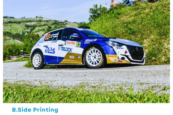 rally regione piemonte b.side printing car wrapping pilota Giorgio Cogni